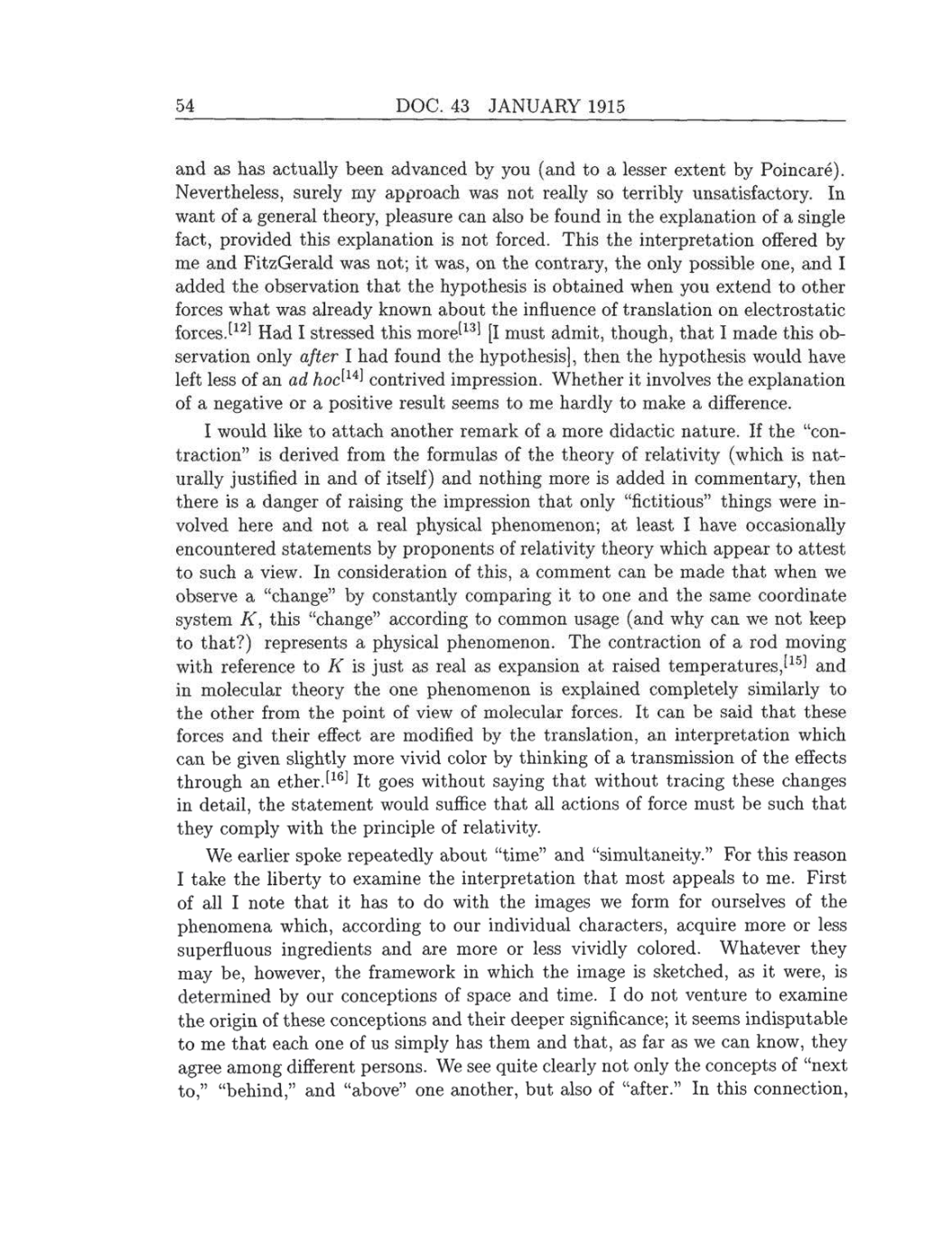Volume 8: The Berlin Years: Correspondence, 1914-1918 (English translation supplement) page 54
