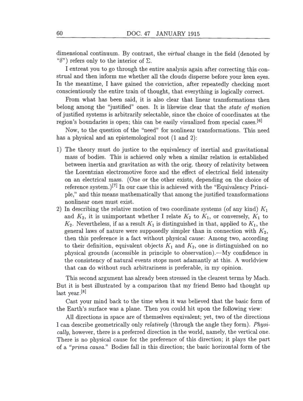 Volume 8: The Berlin Years: Correspondence, 1914-1918 (English translation supplement) page 60