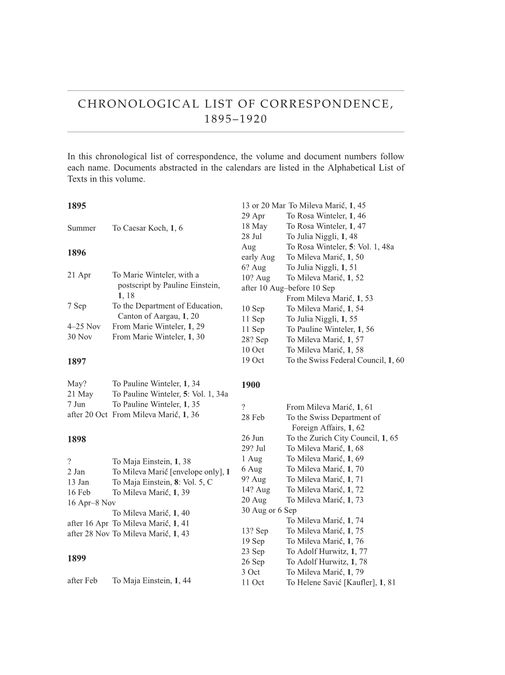 Volume 11: Cumulative Index, Bibliography, List of Correspondence, Chronology, and Errata to Volumes 1-10 page 137