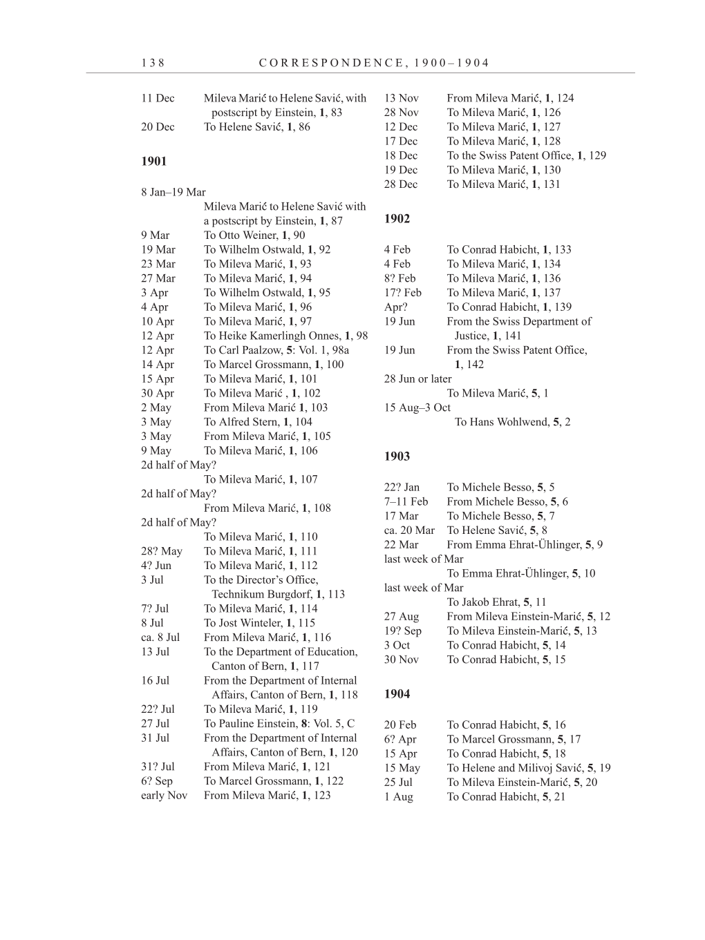 Volume 11: Cumulative Index, Bibliography, List of Correspondence, Chronology, and Errata to Volumes 1-10 page 138