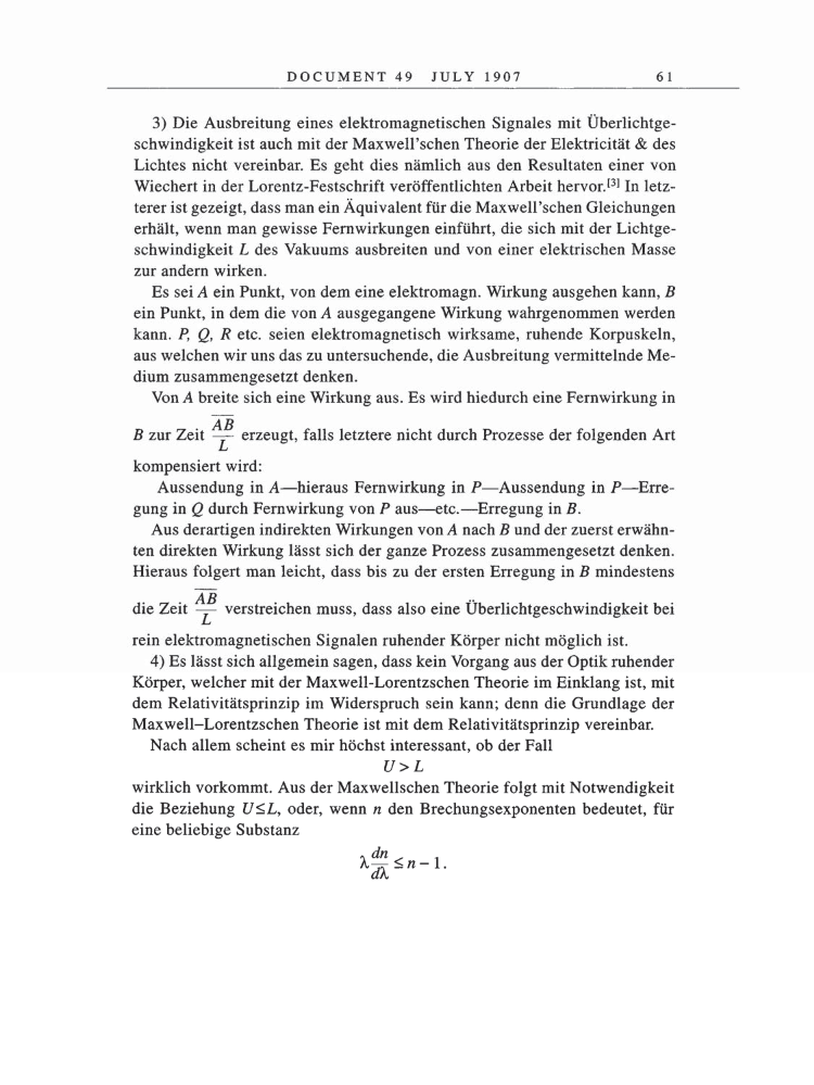 Volume 5: The Swiss Years: Correspondence, 1902-1914 page 61