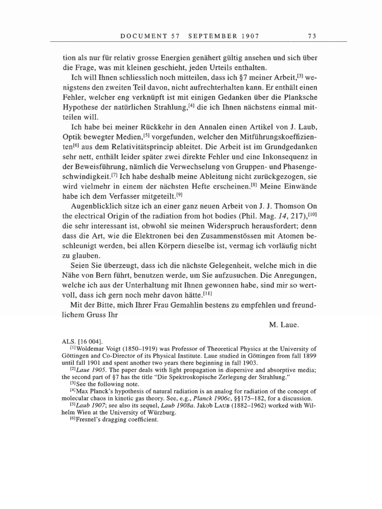 Volume 5: The Swiss Years: Correspondence, 1902-1914 page 73