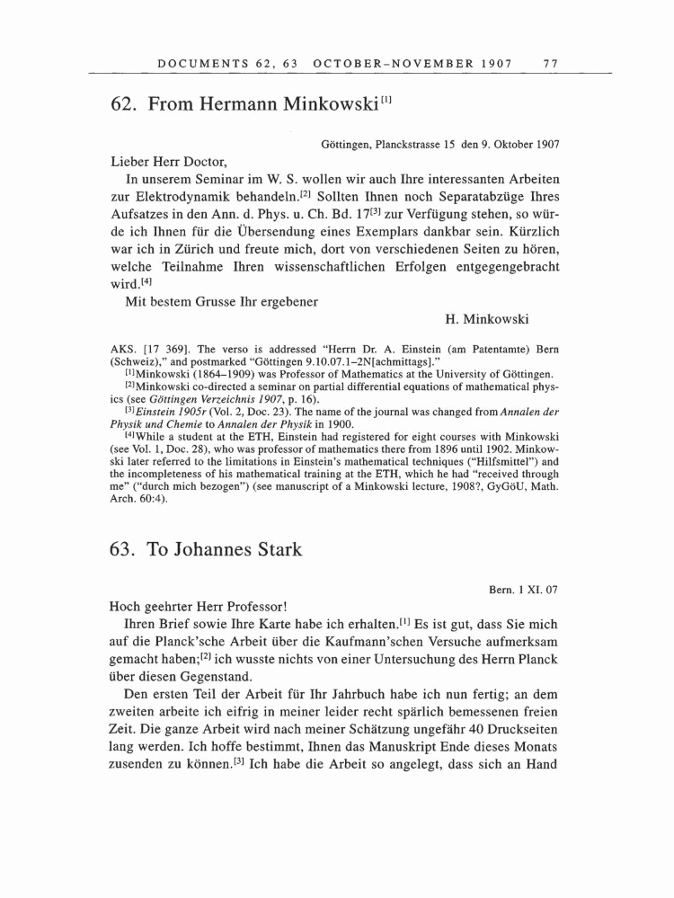 Volume 5: The Swiss Years: Correspondence, 1902-1914 page 77