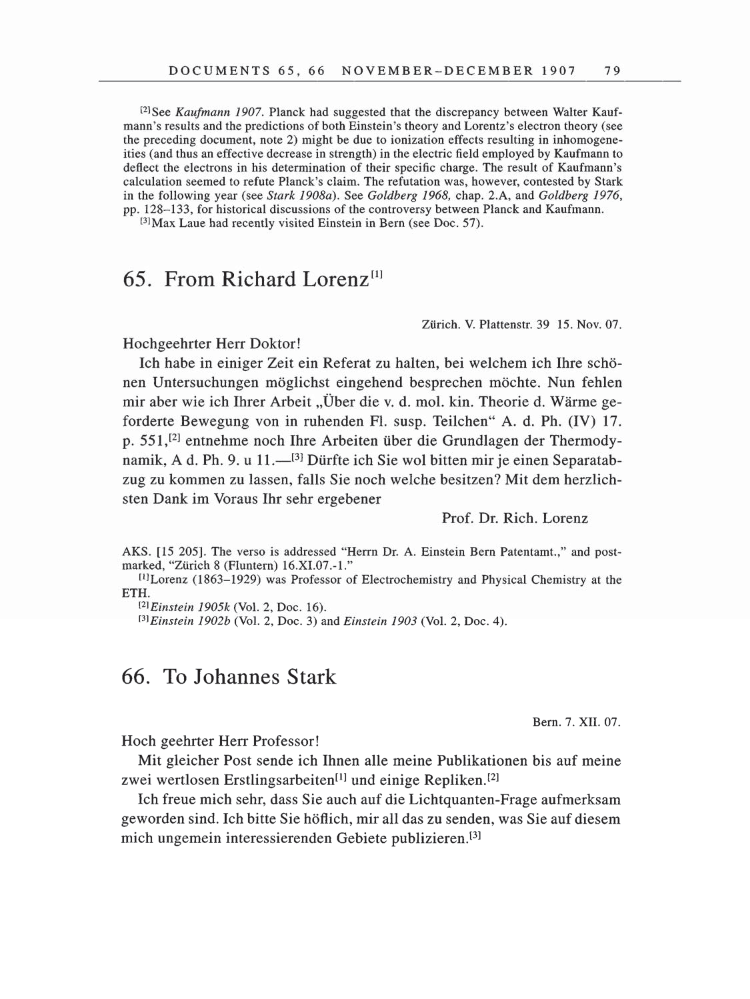 Volume 5: The Swiss Years: Correspondence, 1902-1914 page 79