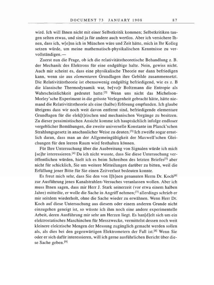 Volume 5: The Swiss Years: Correspondence, 1902-1914 page 87