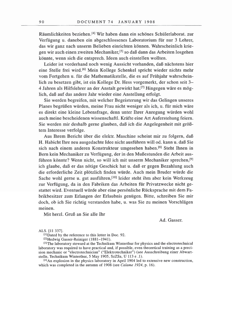 Volume 5: The Swiss Years: Correspondence, 1902-1914 page 90