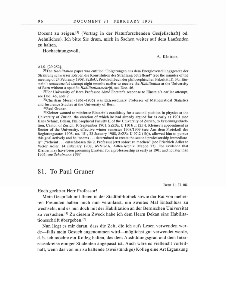 Volume 5: The Swiss Years: Correspondence, 1902-1914 page 96