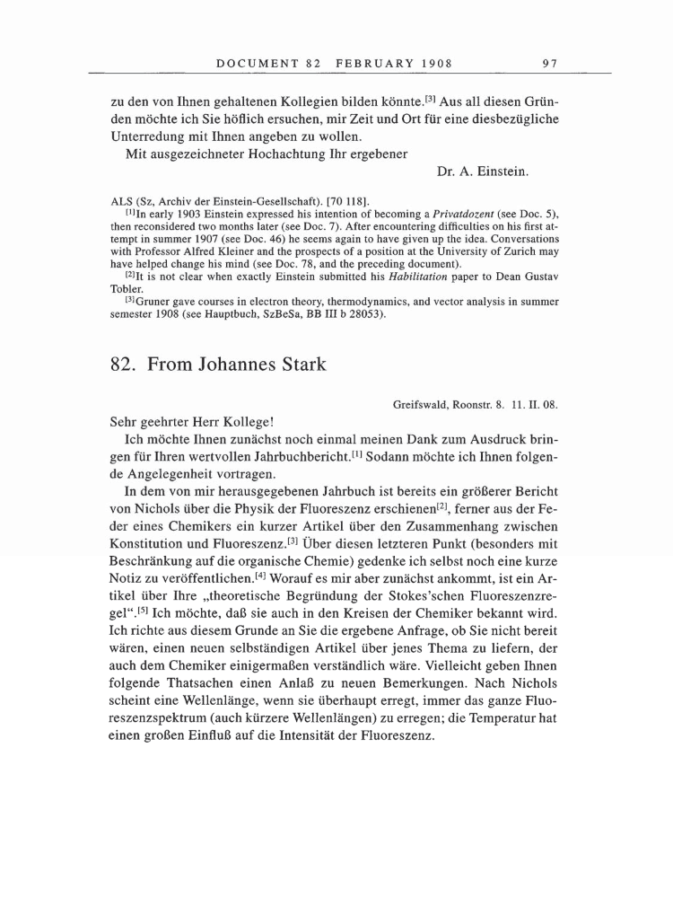 Volume 5: The Swiss Years: Correspondence, 1902-1914 page 97