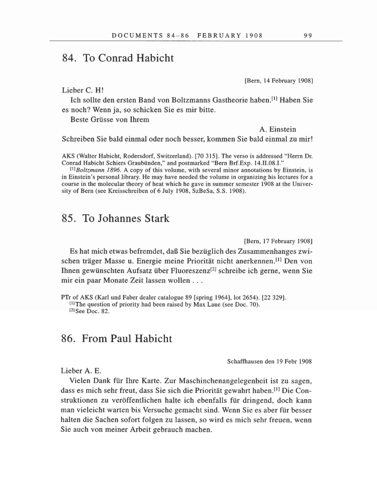 Volume 5: The Swiss Years: Correspondence, 1902-1914 page 99