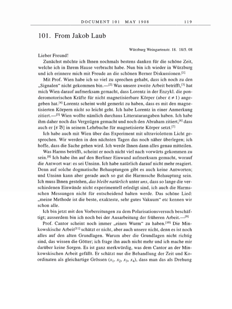 Volume 5: The Swiss Years: Correspondence, 1902-1914 page 119