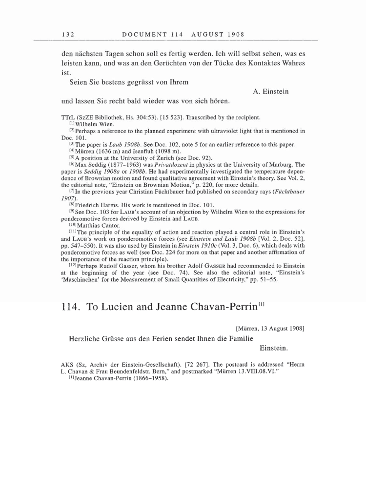 Volume 5: The Swiss Years: Correspondence, 1902-1914 page 132