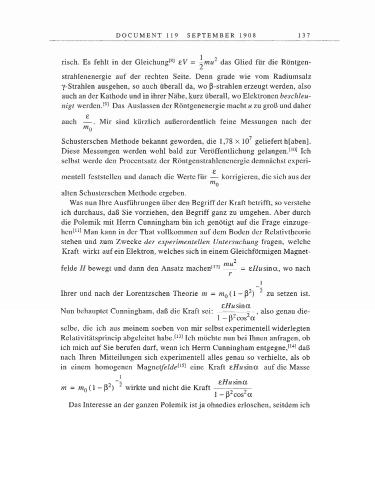 Volume 5: The Swiss Years: Correspondence, 1902-1914 page 137