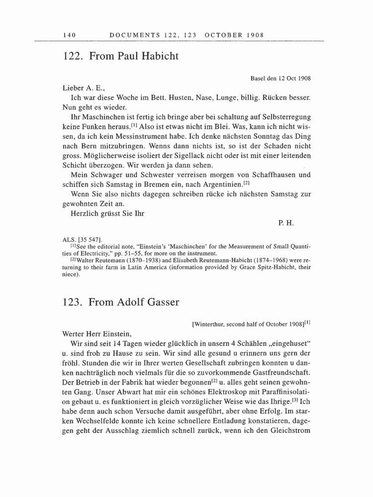 Volume 5: The Swiss Years: Correspondence, 1902-1914 page 140