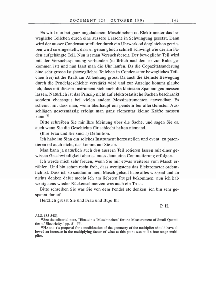 Volume 5: The Swiss Years: Correspondence, 1902-1914 page 143