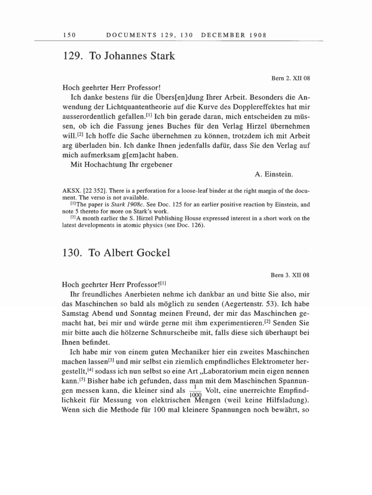 Volume 5: The Swiss Years: Correspondence, 1902-1914 page 150