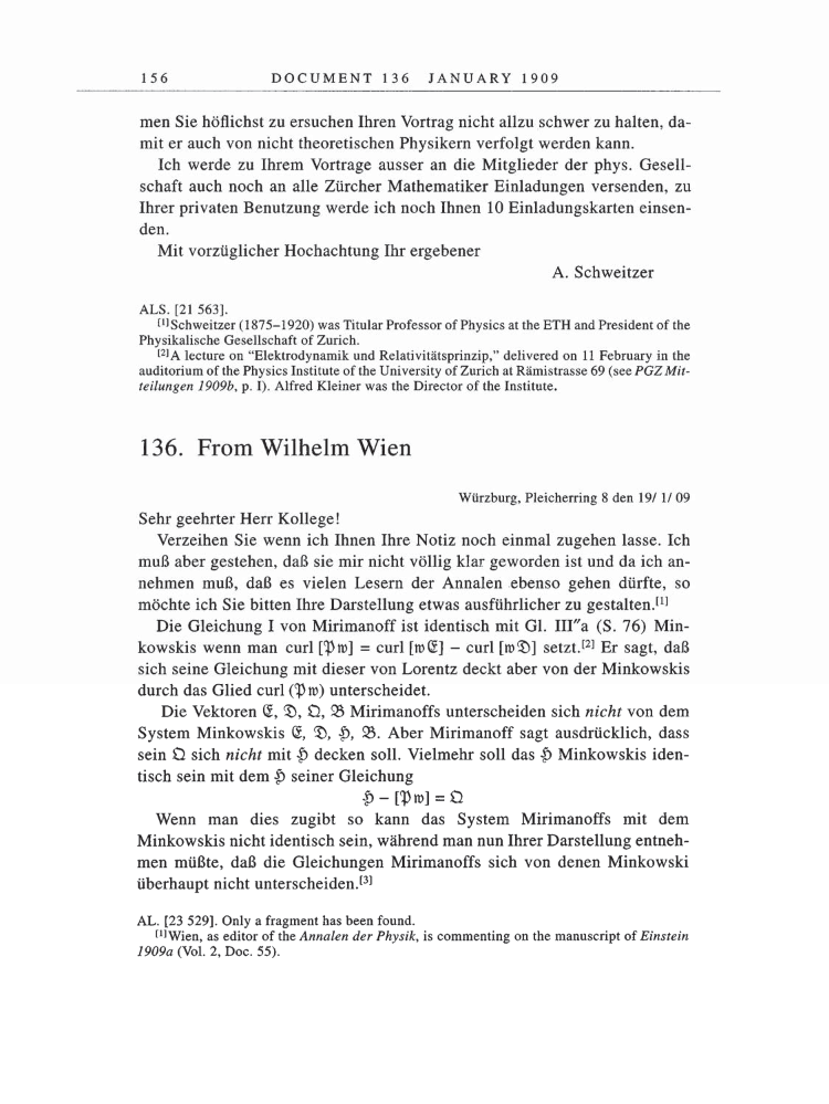 Volume 5: The Swiss Years: Correspondence, 1902-1914 page 156