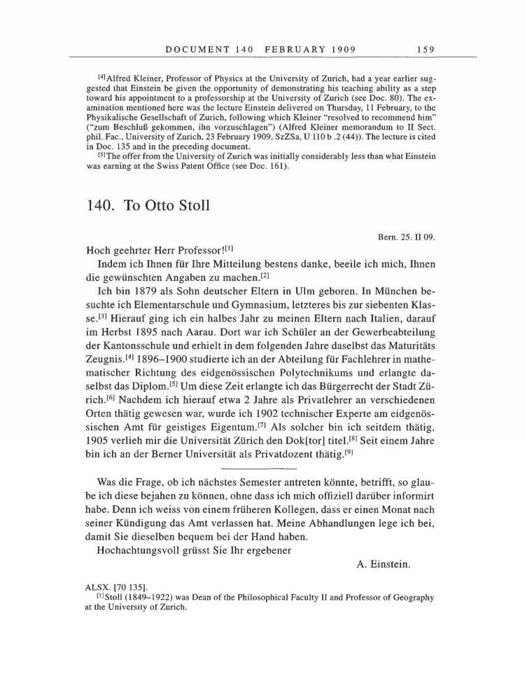 Volume 5: The Swiss Years: Correspondence, 1902-1914 page 159