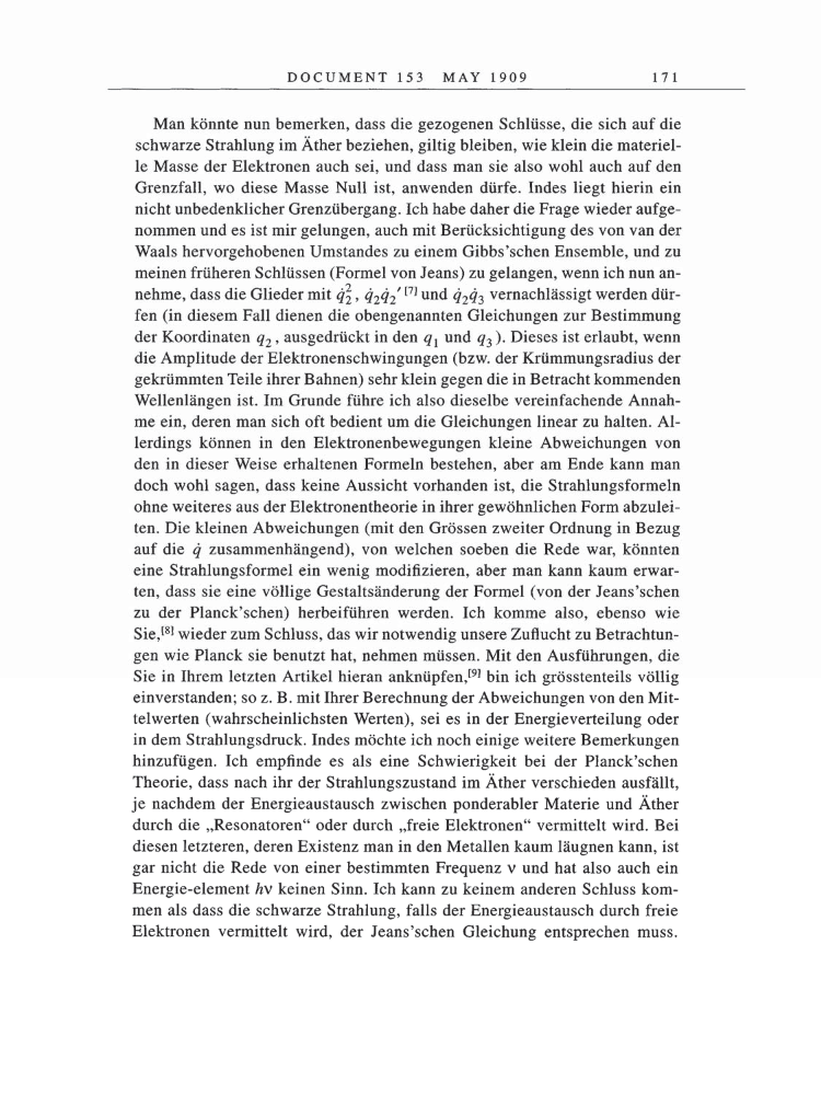 Volume 5: The Swiss Years: Correspondence, 1902-1914 page 171