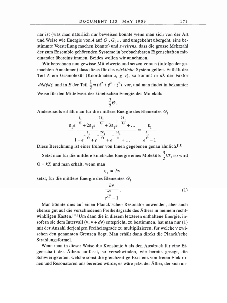 Volume 5: The Swiss Years: Correspondence, 1902-1914 page 173