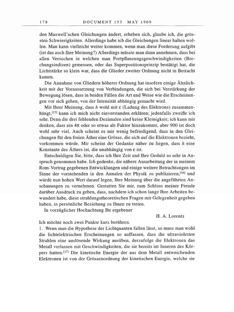 Volume 5: The Swiss Years: Correspondence, 1902-1914 page 178