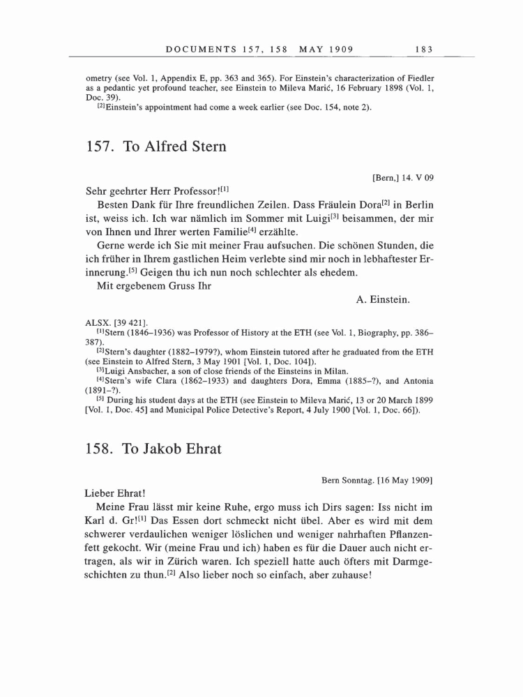 Volume 5: The Swiss Years: Correspondence, 1902-1914 page 183