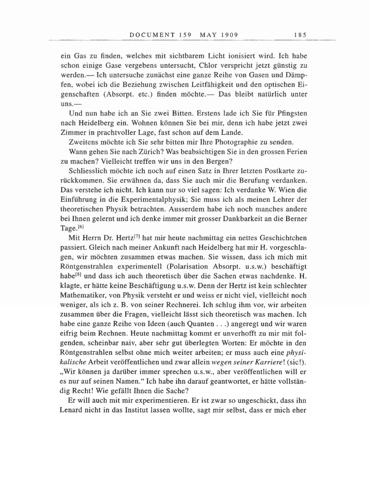 Volume 5: The Swiss Years: Correspondence, 1902-1914 page 185