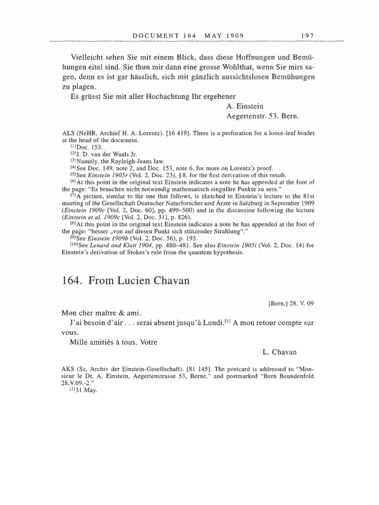 Volume 5: The Swiss Years: Correspondence, 1902-1914 page 197