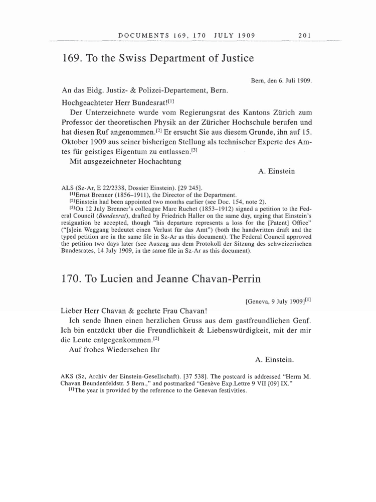 Volume 5: The Swiss Years: Correspondence, 1902-1914 page 201