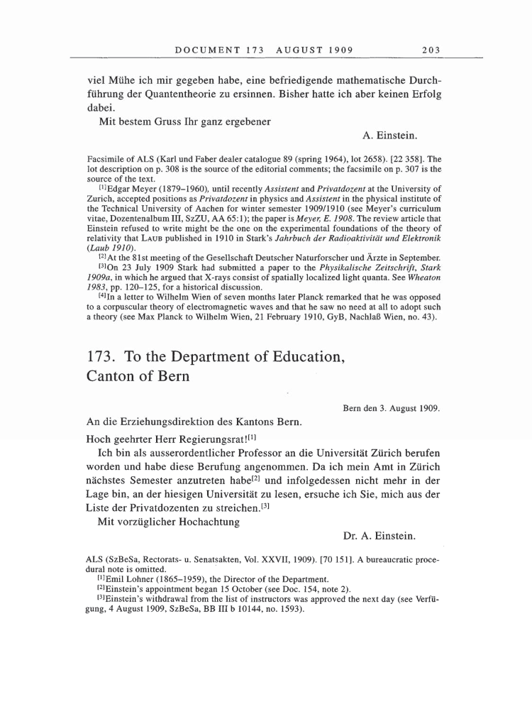 Volume 5: The Swiss Years: Correspondence, 1902-1914 page 203