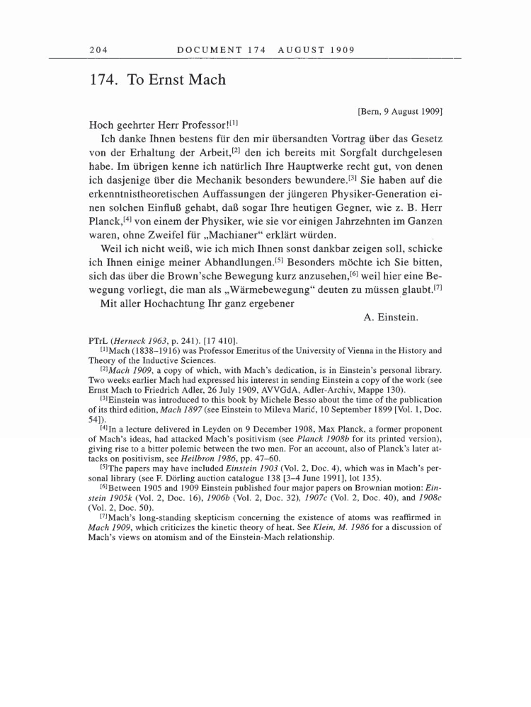 Volume 5: The Swiss Years: Correspondence, 1902-1914 page 204