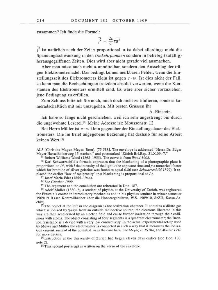 Volume 5: The Swiss Years: Correspondence, 1902-1914 page 214