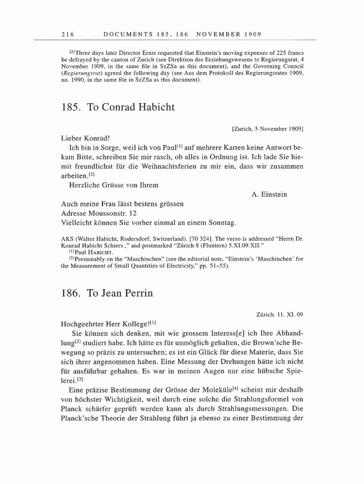 Volume 5: The Swiss Years: Correspondence, 1902-1914 page 216