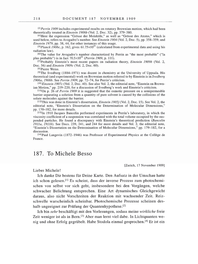 Volume 5: The Swiss Years: Correspondence, 1902-1914 page 218