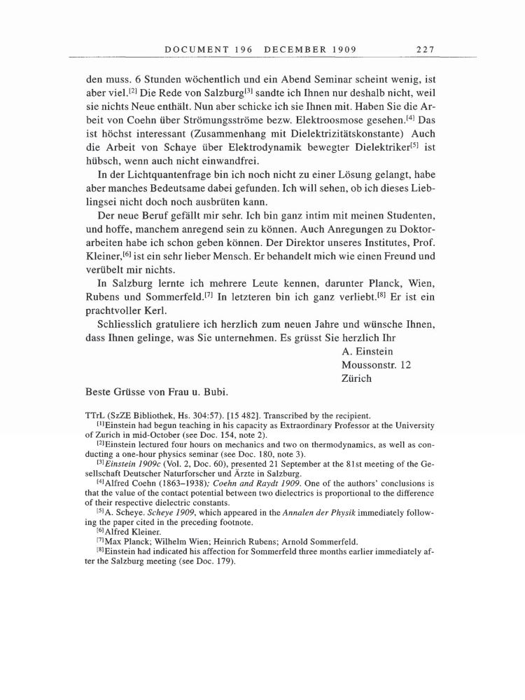 Volume 5: The Swiss Years: Correspondence, 1902-1914 page 227