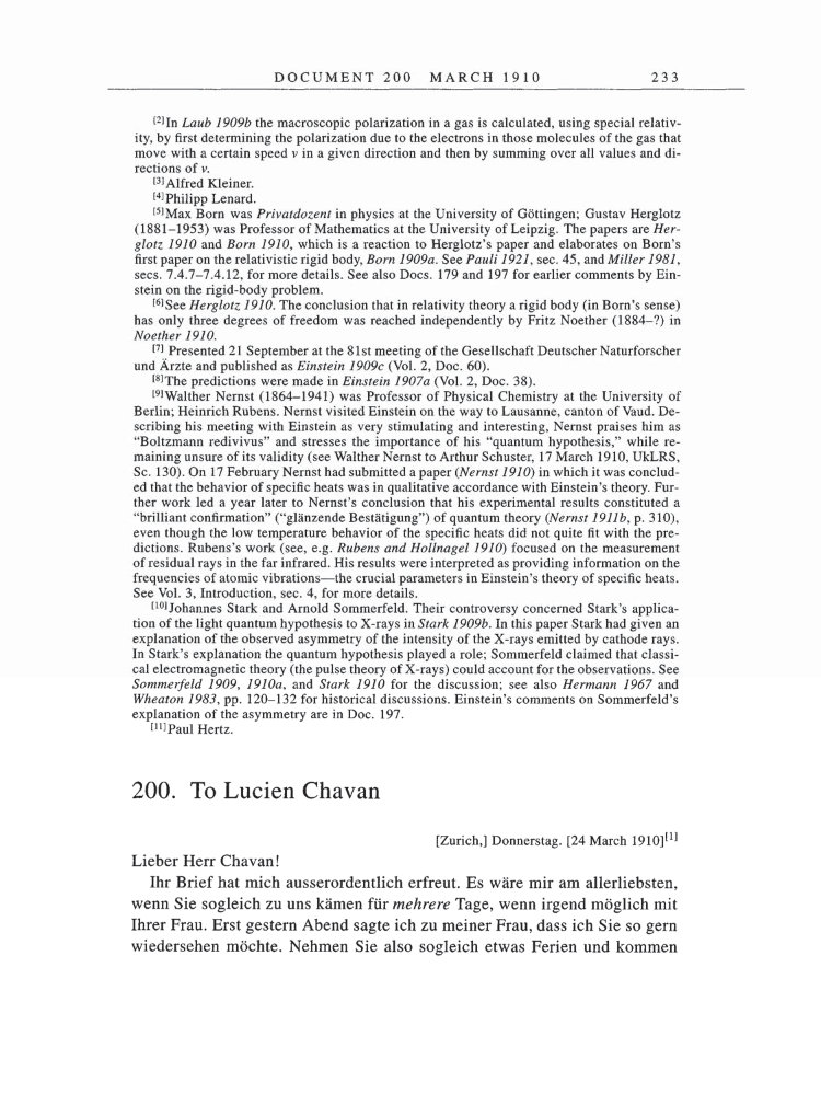 Volume 5: The Swiss Years: Correspondence, 1902-1914 page 233