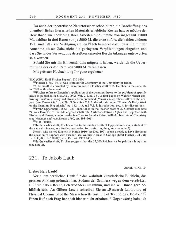 Volume 5: The Swiss Years: Correspondence, 1902-1914 page 260