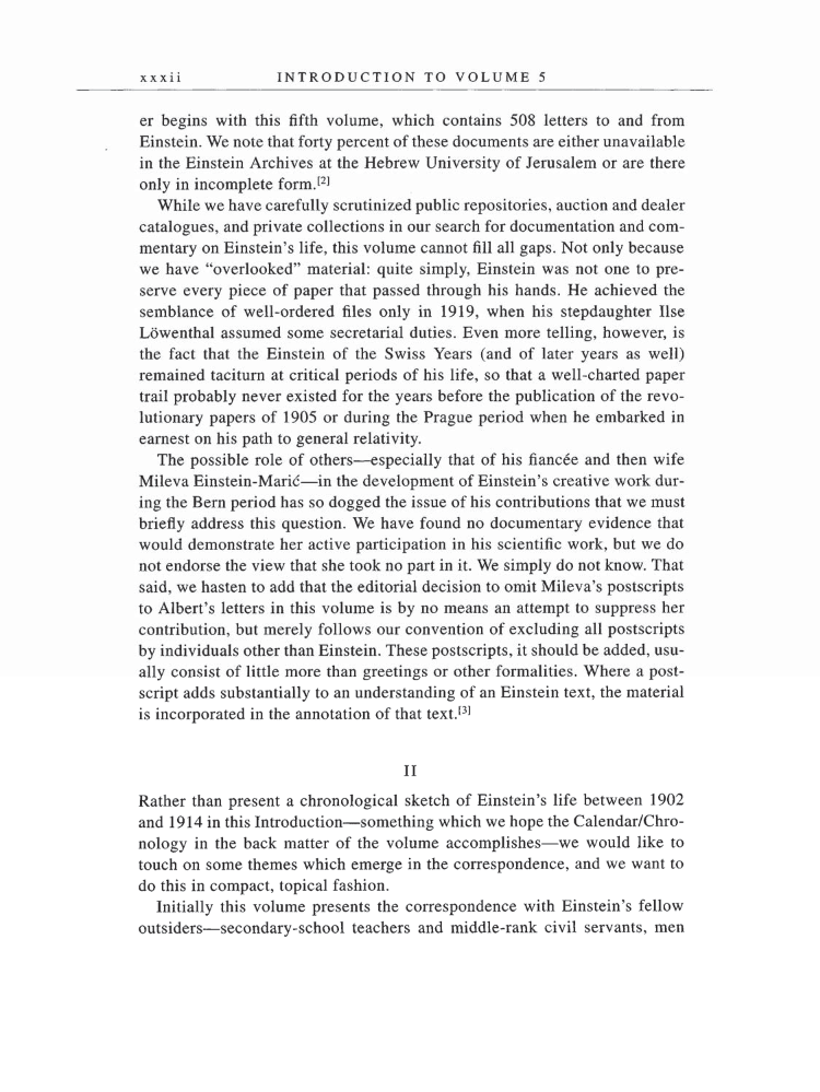 Volume 5: The Swiss Years: Correspondence, 1902-1914 page xxxii