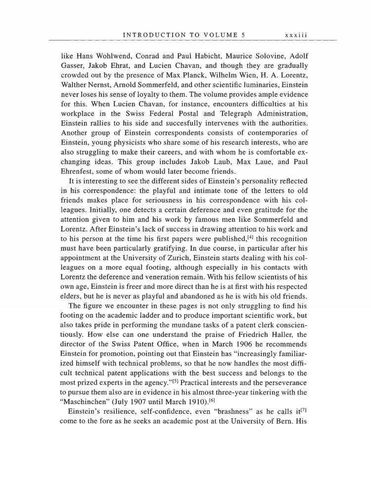 Volume 5: The Swiss Years: Correspondence, 1902-1914 page xxxiii