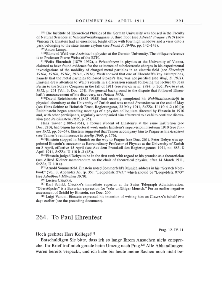 Volume 5: The Swiss Years: Correspondence, 1902-1914 page 291