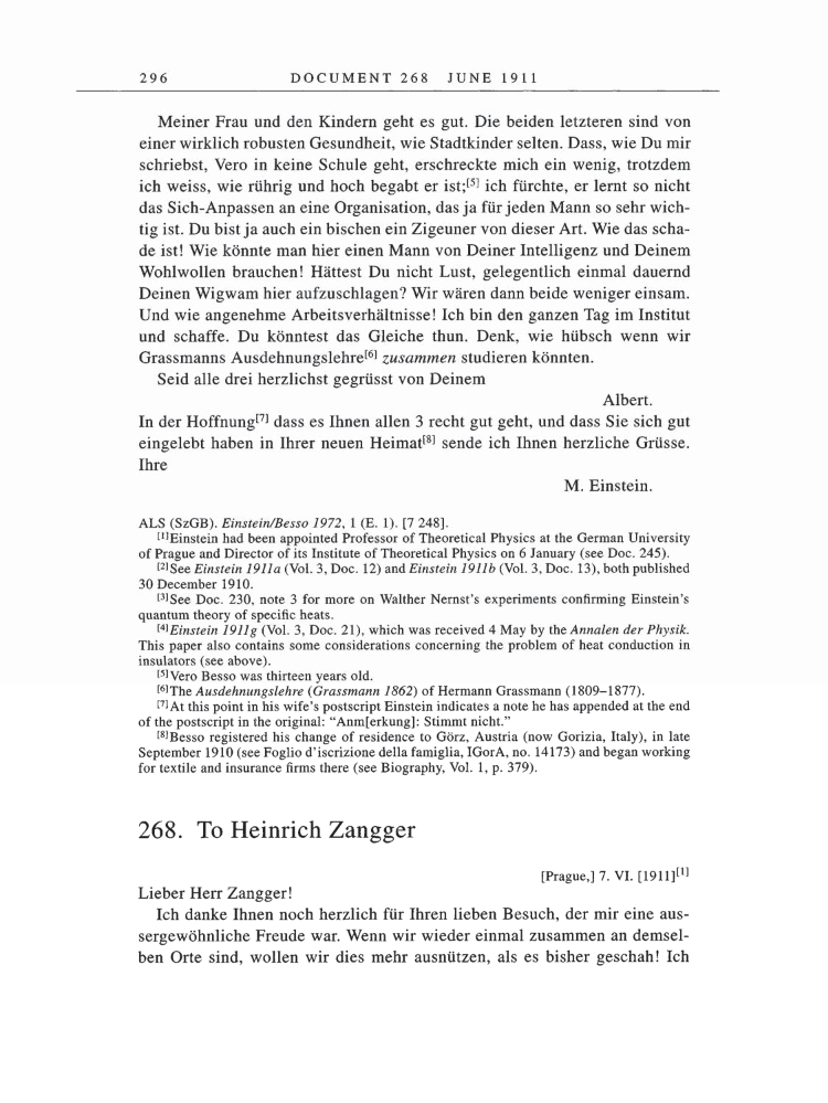 Volume 5: The Swiss Years: Correspondence, 1902-1914 page 296