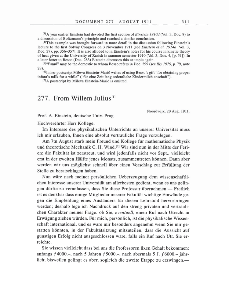 Volume 5: The Swiss Years: Correspondence, 1902-1914 page 311
