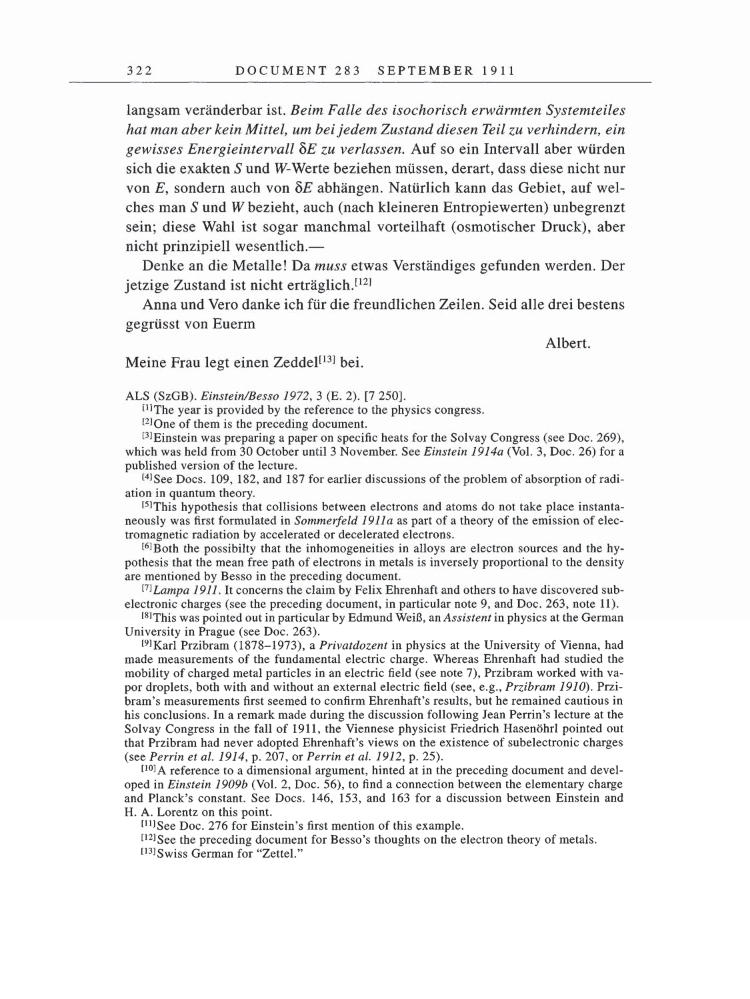 Volume 5: The Swiss Years: Correspondence, 1902-1914 page 322