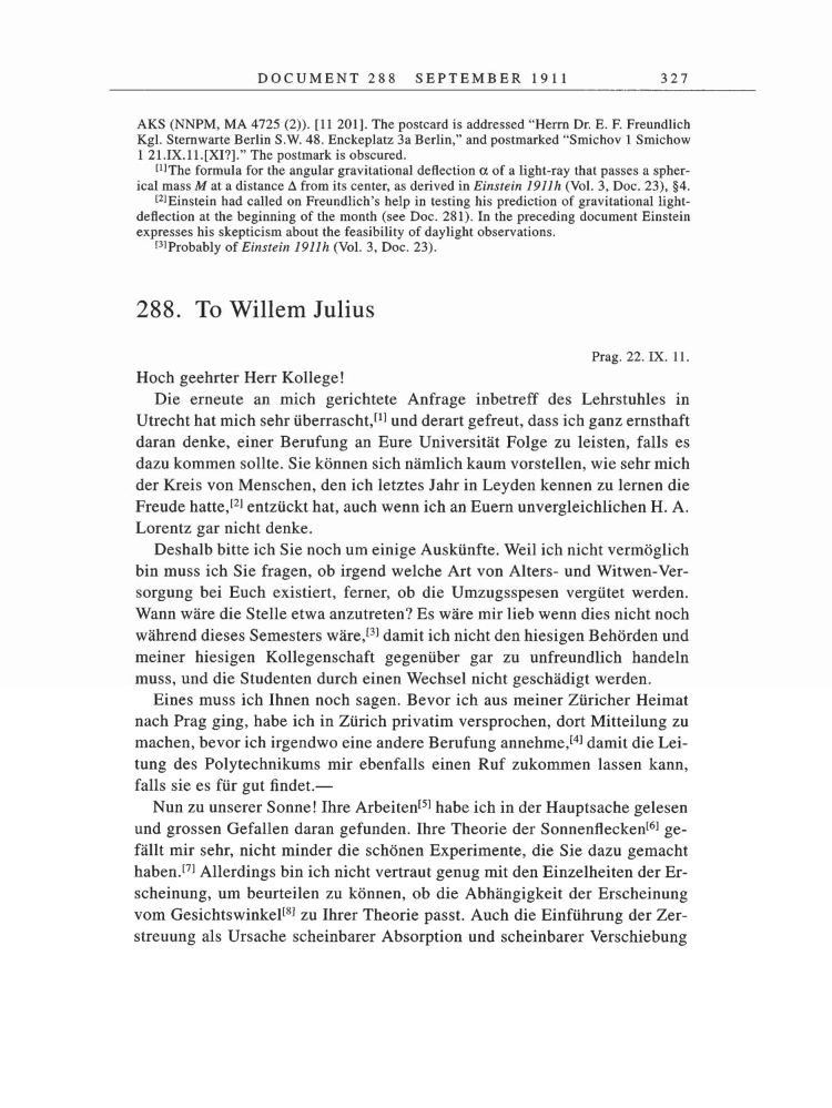 Volume 5: The Swiss Years: Correspondence, 1902-1914 page 327