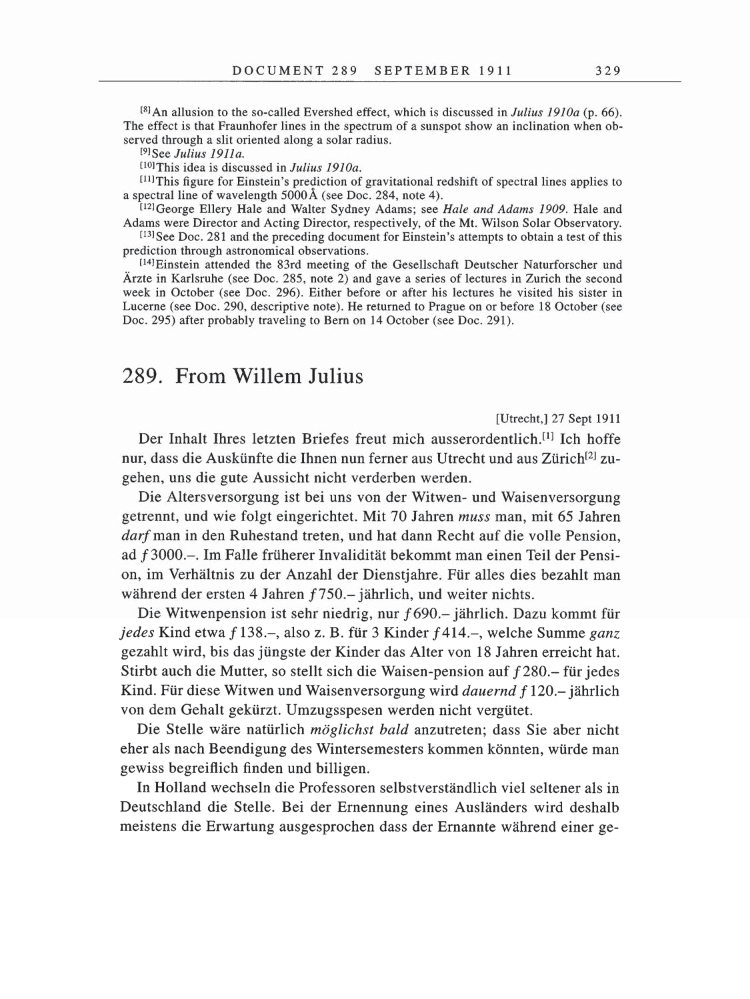 Volume 5: The Swiss Years: Correspondence, 1902-1914 page 329
