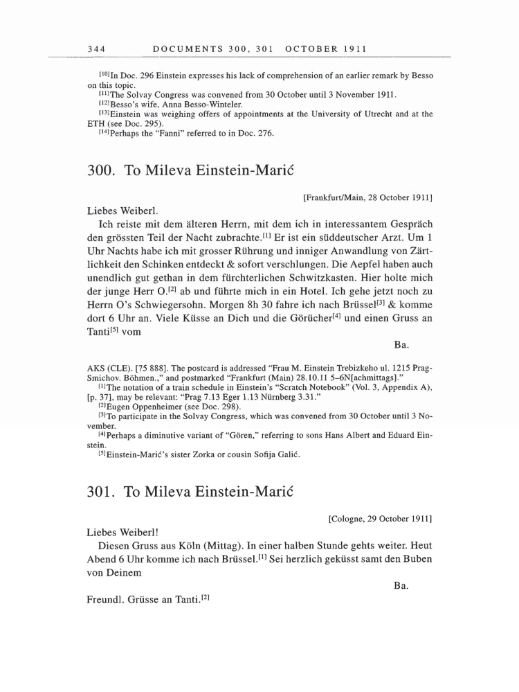 Volume 5: The Swiss Years: Correspondence, 1902-1914 page 344