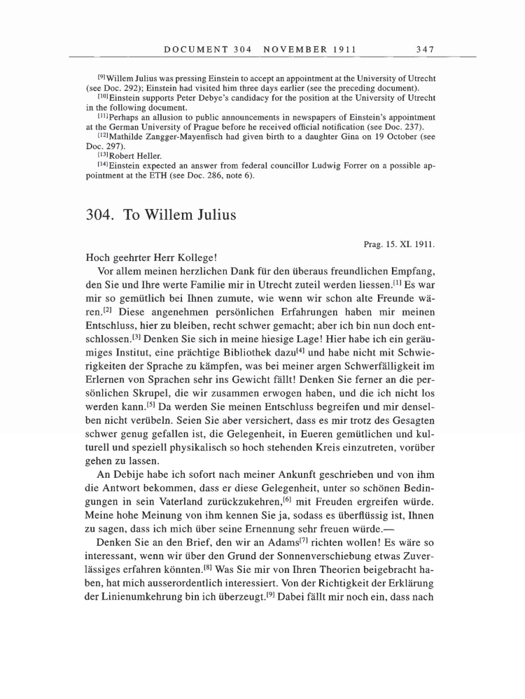 Volume 5: The Swiss Years: Correspondence, 1902-1914 page 347