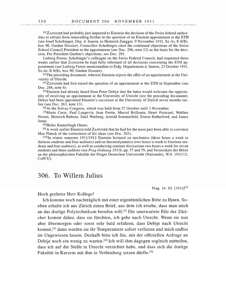 Volume 5: The Swiss Years: Correspondence, 1902-1914 page 350