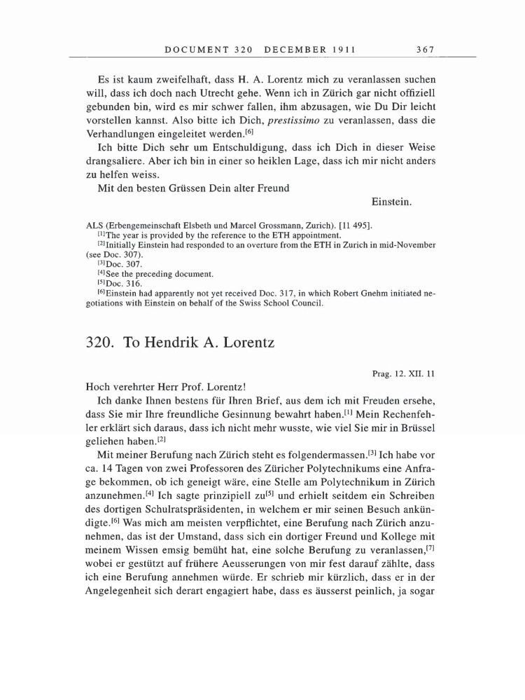 Volume 5: The Swiss Years: Correspondence, 1902-1914 page 367