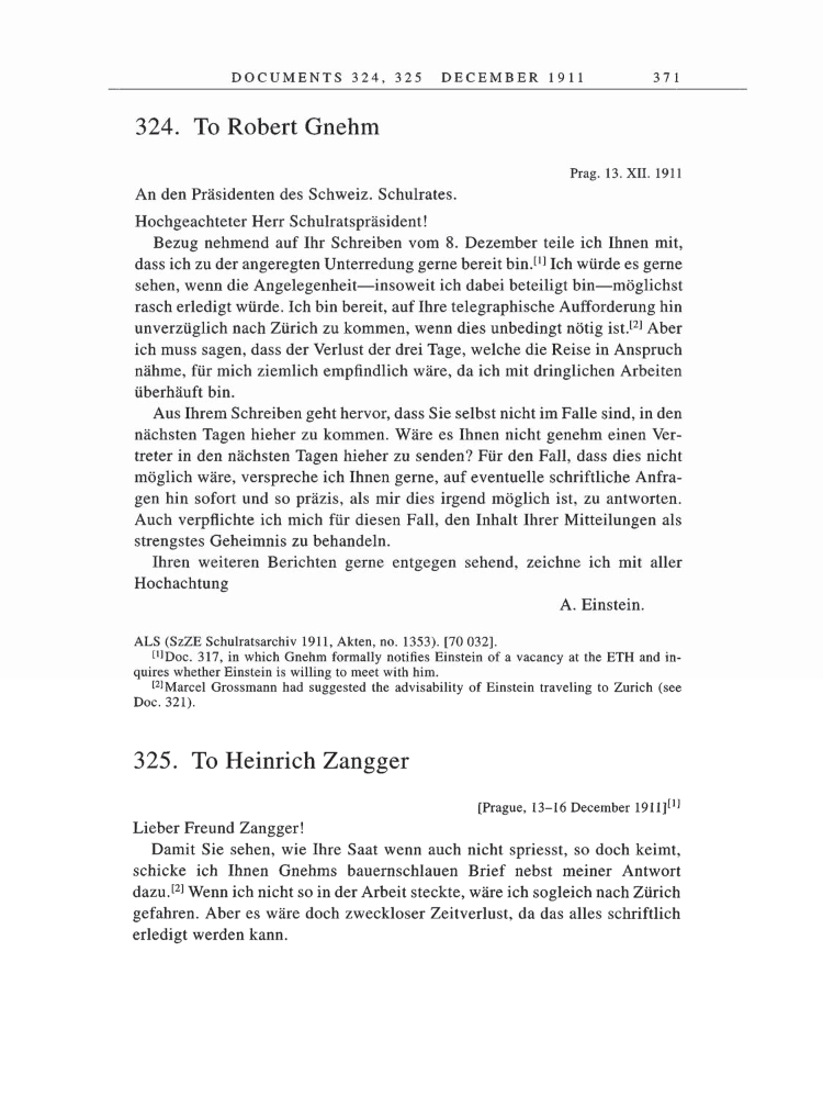Volume 5: The Swiss Years: Correspondence, 1902-1914 page 371