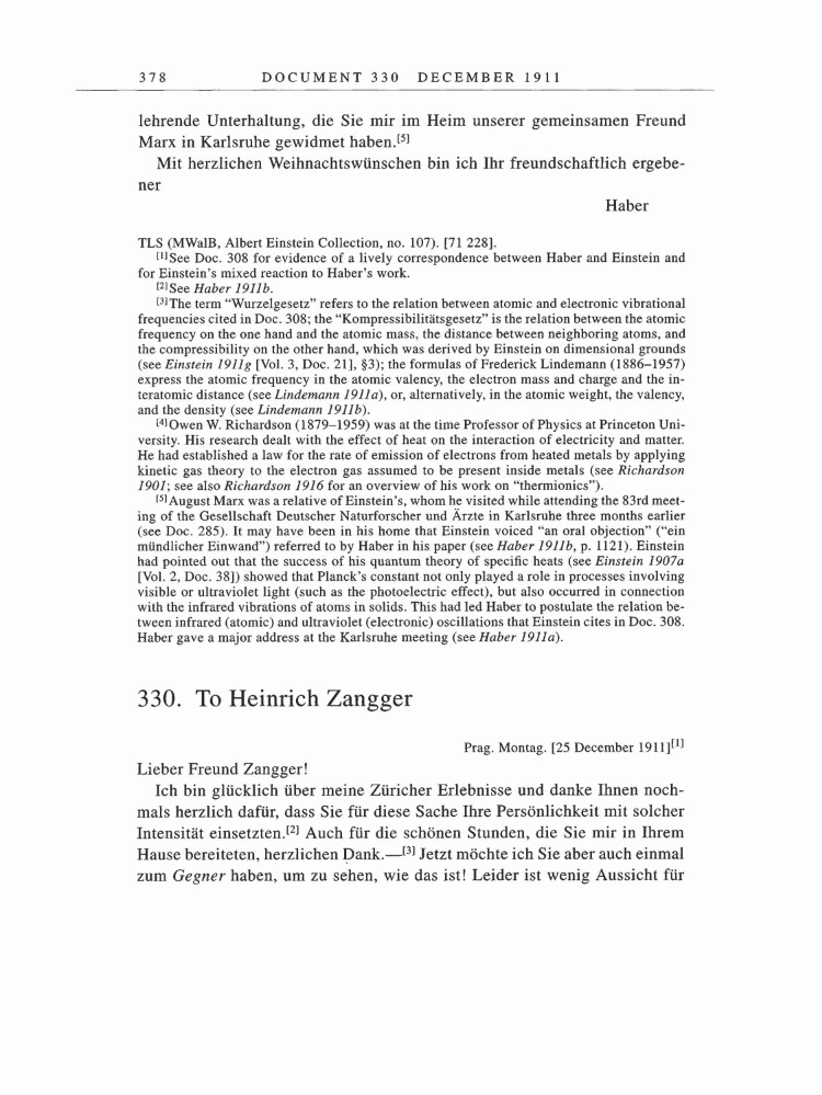 Volume 5: The Swiss Years: Correspondence, 1902-1914 page 378